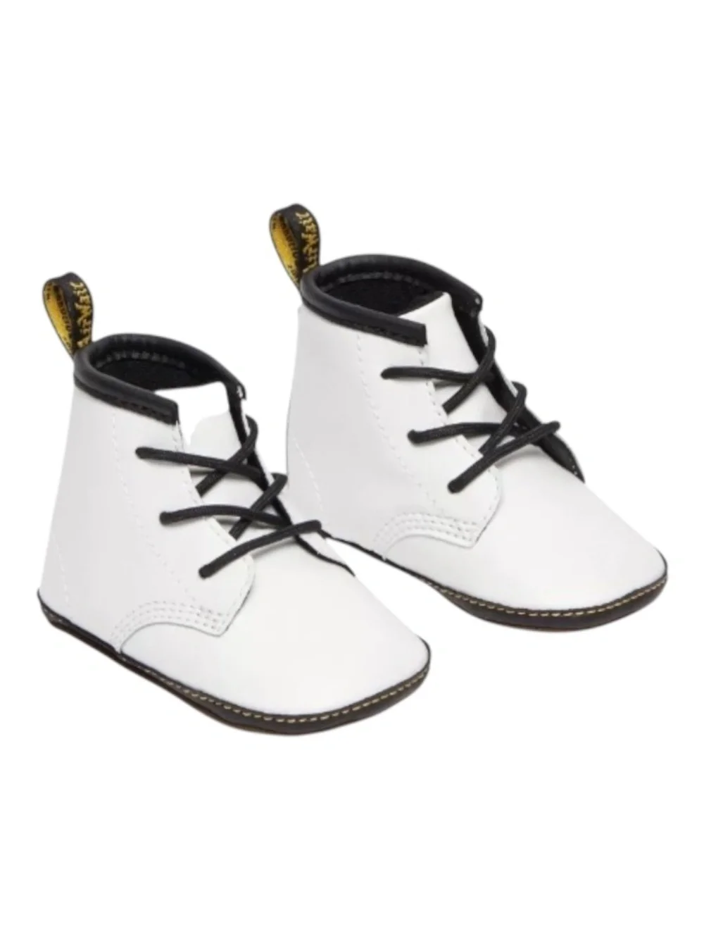 Dr Martens NEWBORN 1460 AUBURN LEATHER BOOTIES, White, Like New